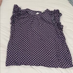 Elegant Geometric Patterned Women's Blouse